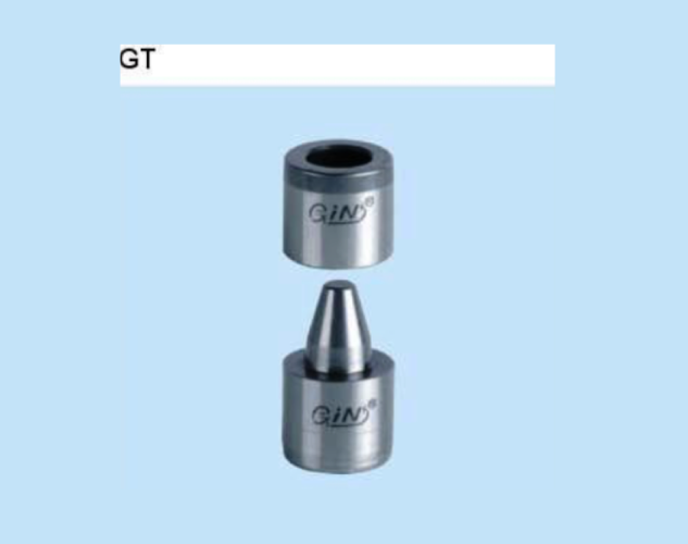 A set of taper interlocks for precise guiding and alignment of mold components.